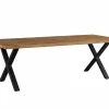 Tafel Estrella 220x95cm - meubelplaat - industrial oak