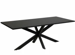 Tafel Faro 170x95cm - melamine - structuur zwart