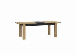 Tafel Kaszimiro 180/220x90cm - decor - waterford eik & zwart