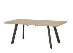 Tafel Log 159/198x84,5cm - melamine - bruin