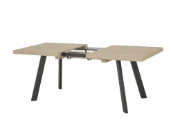 Tafel Log 159/198x84,5cm - melamine - bruin