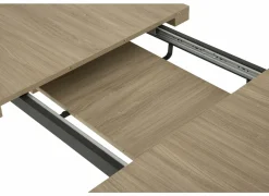 Tafel Log 159/198x84,5cm - melamine - bruin
