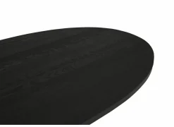 Tafel Mauri 200x115cm - eik massief - zwart