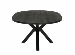 Tafel Mauri 250x128cm - eik massief - zwart