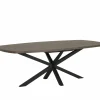 Tafel Mylo 220/280x120cm - lamulux - dark mango