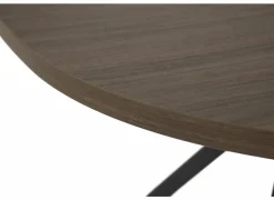 Tafel Onyx 120x120cm - HPL - walnoot