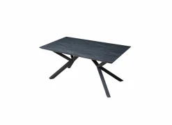 Tafel Rhine 160/220x90cm - melamine - zwart