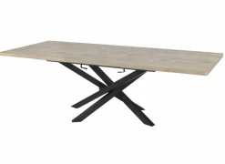 Tafel Santos 190/240x100cm - decor & metaal - canyon oak