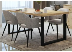Tafel Valencia 210x98cm - melamine - lichte eik