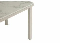 Tafel Vienna 120/200x80cm - decor - carrara creamy