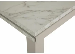 Tafel Vienna 120/200x80cm - decor - carrara creamy