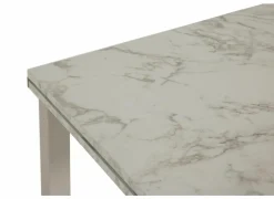 Tafel Vienna 120/200x80cm - decor - carrara creamy