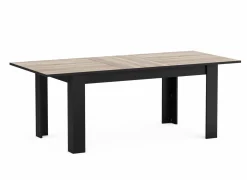Tafel Wayne 155/205x90cm - decor - eik & zwart