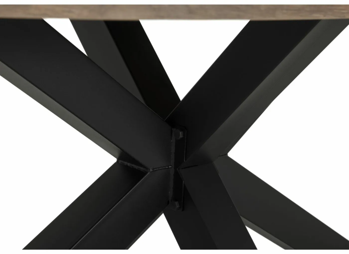 Tafel 183x100cm - decor - old teak & matt black