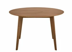 Tafel Ø120x76cm - walnoot fineer - bruin