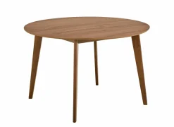 Tafel Ø120x76cm - walnoot fineer - bruin