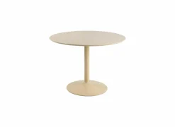 Tafel Ø110xH74CM - MDF/metaal - beige