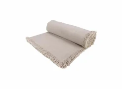 Tafelkleed Franjes 350x140cm - katoen - grijs