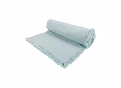 Tafelkleed Franjes 140x250cm - katoen - lichtblauw