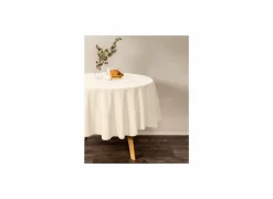 Tafelkleed Myrna Ø180cm - katoen - ivoor