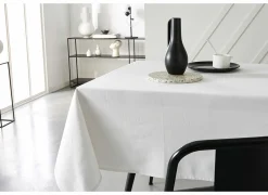 Tafelkleed Teflon 150x300cm - katoen -  wit