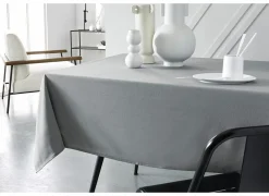 Tafelkleed Teflon 150x250cm - katoen - grijs