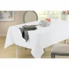 Tafelkleed 250x250cm - polyester & katoen - wit