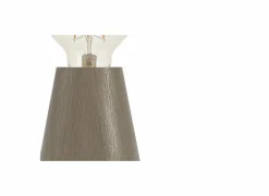 Tafellamp ASBY E27 H10cm hout donkerbruin