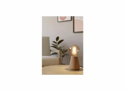 Tafellamp ASBY E27 H10cm hout beige
