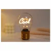 Tafellamp Bulb Shaped Light Cool - glas & metaal - goud