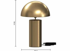 Tafellamp Champi Ø30xH50cm E27 - ijzer - goud