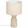 Tafellamp Erin H47,5cm E27 - travertijn - beige