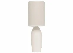 Tafellamp Gaby H31,5cm E14 - stoneware - wit