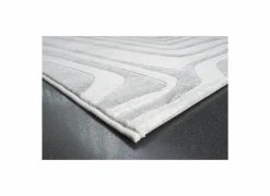 Tapijt Aspero 133x195cm - polyestervezel - wit & grijs