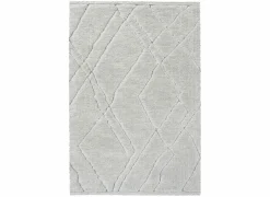 Tapijt Madagaskar 80x150cm - polyestervezel - lichtgrijs