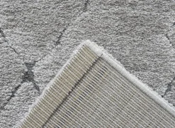 Tapijt Madagaskar 80x150cm - polyestervezel - lichtgrijs