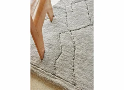 Tapijt Madagaskar 160x230cm - polyestervezel - lichtgrijs