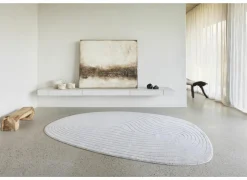 Tapijt Trevos 200x290cm - polyestervezel - beige & wit