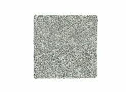 Tapijt Twister 200x200cm - polypropyleen - wit & zilver