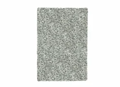 Tapijt Twister 80x150cm - polypropyleen - wit & zilver