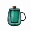 Theeglas 60cl - glas - forest green