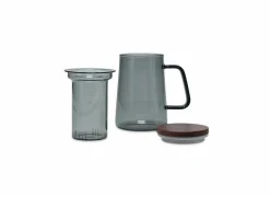 Theeglas Luma 63cl - glas - grijs & naturel