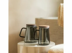 Theeglas Luma 63cl - glas - grijs & naturel