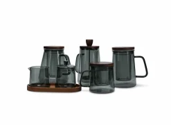 Theeglas Luma 63cl - glas - grijs & naturel