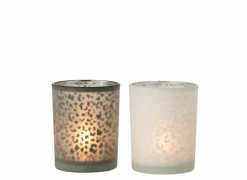 Theelichthouder Luipaard H12,5cm