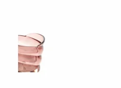 Theelichthouder Malea H9cm - glas - roze