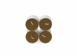 Theelichtjes MAXI Warm Wonder 10u bruin, 8 stuks