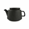 Theepot Hi!Tea 1L - steen - zwart