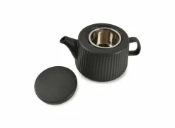 Theepot Hi!Tea 1L - steen - zwart