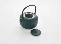 Theepot 1L - gietijzer - forest green